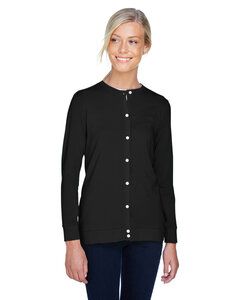 Devon & Jones DP181W - Perfect Fit Ladies Ribbon Cardigan Black