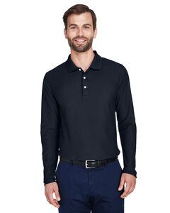 Devon & Jones DG170 - Men's DRYTEC20 Performance Long-Sleeve Polo Navy