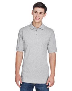 Harriton M265T - Men's Tall Easy Blend Polo Grey Heather