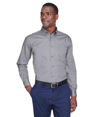 Harriton M500T - Mens Tall Easy Blend Long-Sleeve Twill