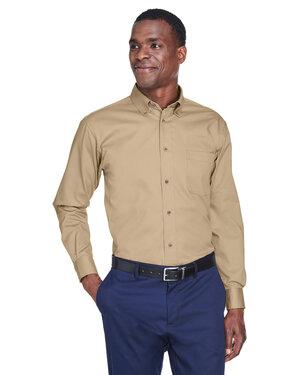 Harriton M500T - Mens Tall Easy Blend Long-Sleeve Twill