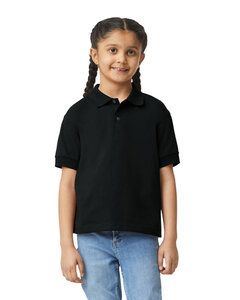 Gildan G880B - DryBlend® Youth 5.6 oz., 50/50 Jersey Polo Black