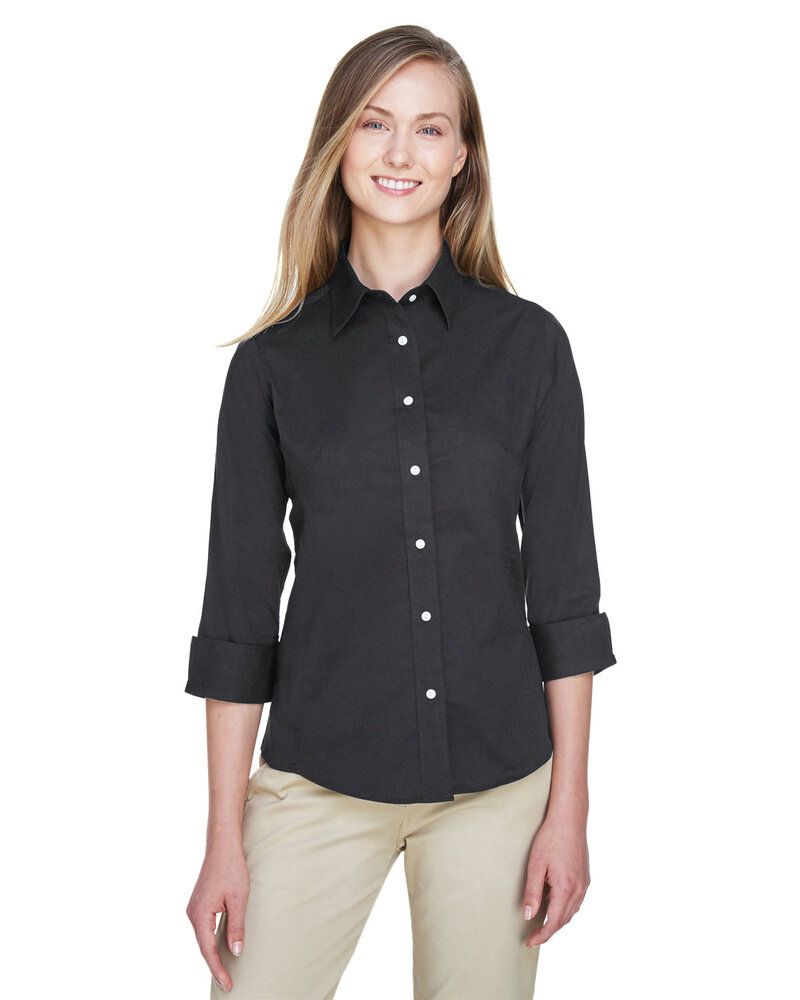 Devon & Jones DP625W - Ladies Three-Quarter Sleeve Stretch Poplin Blouse