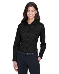 Devon & Jones DG530W - Ladies Crown Collection Solid Stretch Twill Black