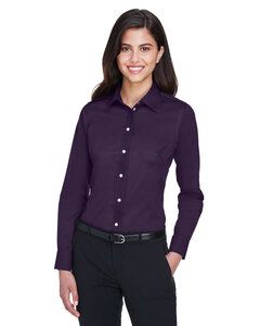 Devon & Jones DG530W - Ladies Crown Collection Solid Stretch Twill Deep Purple