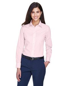 Devon & Jones D640W - Ladies Crown Collection Gingham Check Pink