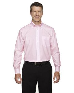 Devon & Jones D645 - Men's Crown Collection Banker Stripe Pink