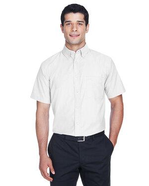 Harriton M600S - Mens Short-Sleeve Oxford with Stain-Release