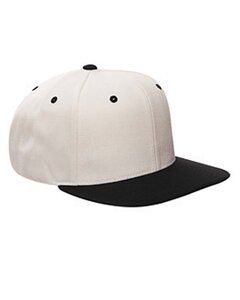 Yupoong 6089 - 6-Panel Structured Flat Visor Classic Snapback Natural/Black