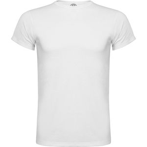 Roly CA7129 - SUBLIMA  Short-sleeve t-shirt with ribbed crew neck in the same fabric and side seams White