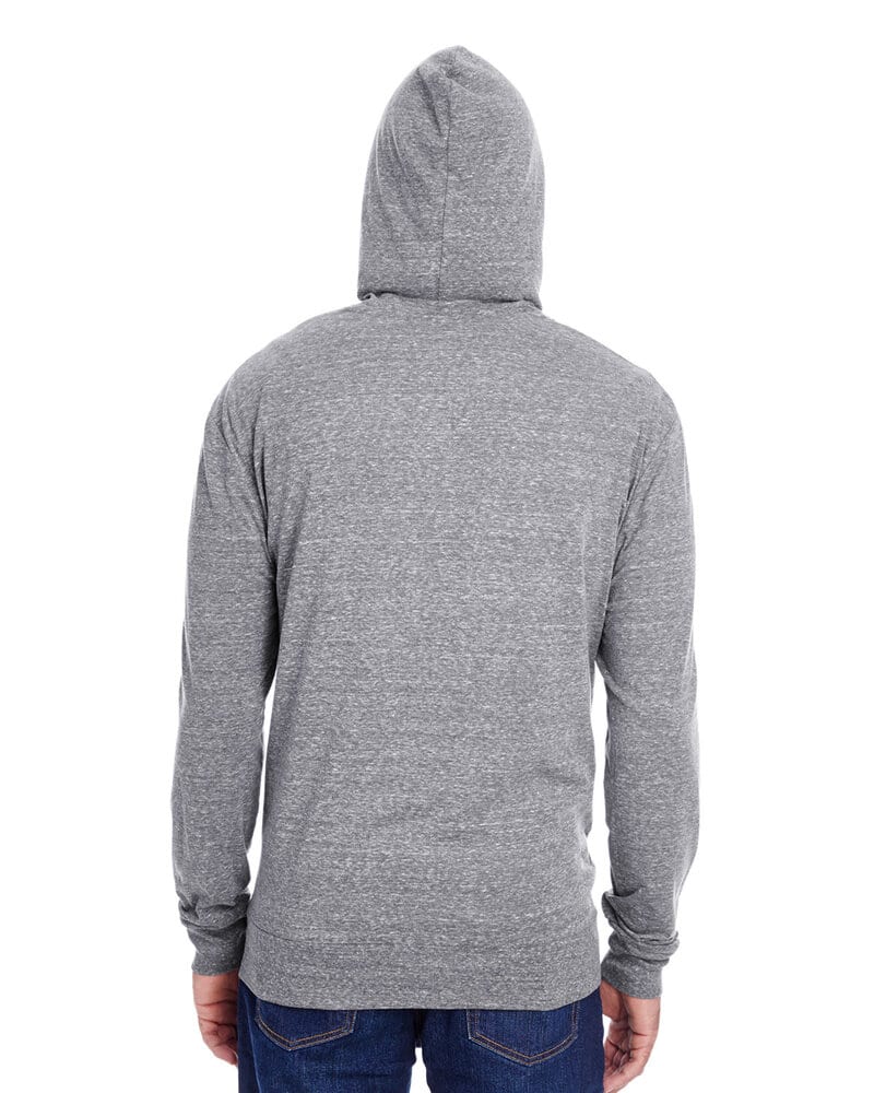 Threadfast 302Z - Unisex Triblend Full-Zip Light Hoodie