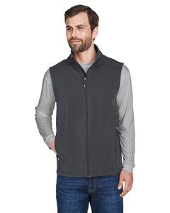 Ash CityCore 365 CE701 - Men's Cruise Two-Layer Fleece Bonded Soft Shell Vest Carbon