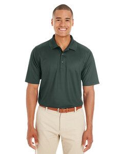 Ash CityCore 365 CE102 - Men's Express Microstripe Performance Piqué Polo Forest/Carbon