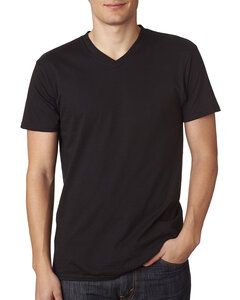 Next Level 6440 - Men's Premium Fitted Sueded V-Neck Tee Black