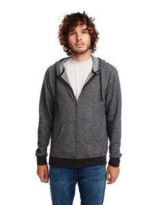 Next Level 9600 - Adult Denim Fleece Full-Zip Hoody Black