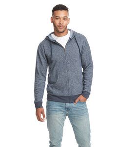 Next Level 9600 - Adult Denim Fleece Full-Zip Hoody Midnight Navy