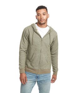 Next Level 9600 - Adult Denim Fleece Full-Zip Hoody Military Green