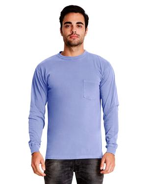 Next Level 7451 - Adult Inspired Dye Long Sleeve Crew with Pocket