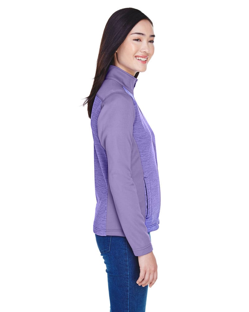 Devon & Jones DG796W - Ladies Newbury Colorblock Mélange Fleece Full-Zip