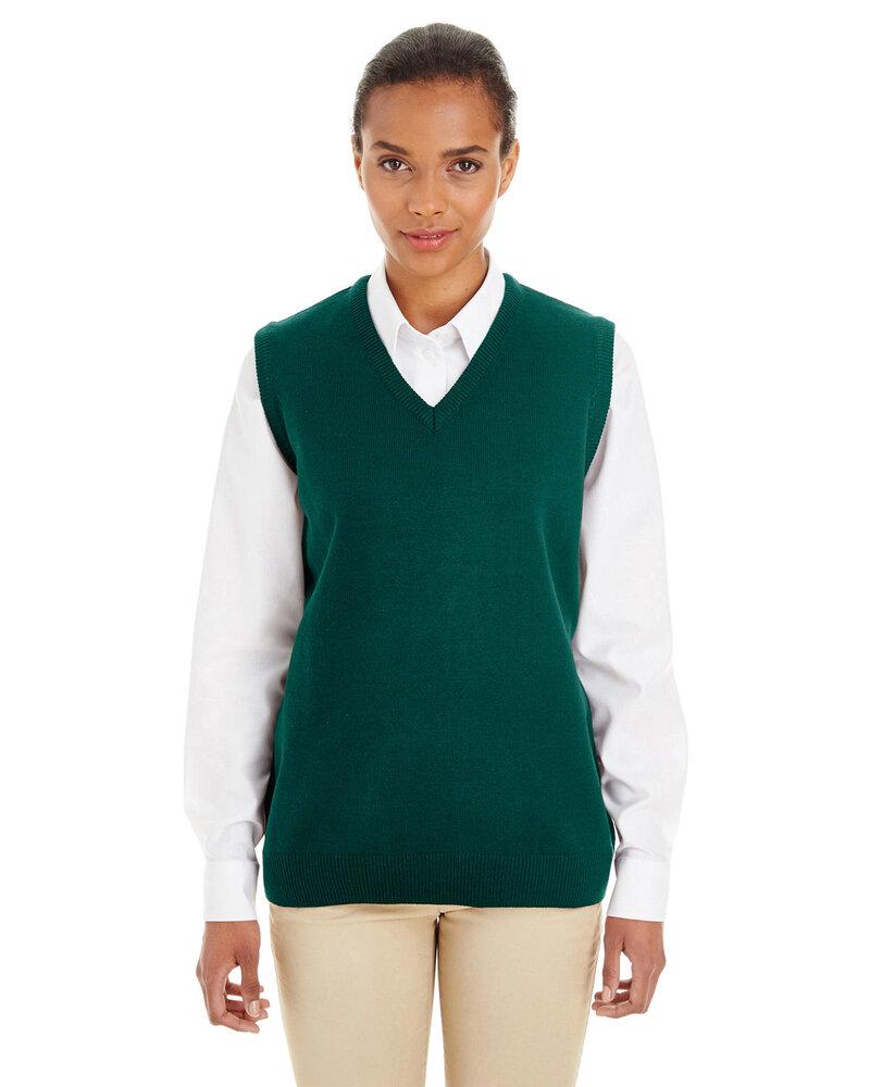 Harriton M415W - Ladies Pilbloc™ V-Neck Sweater Vest | Wordans Canada