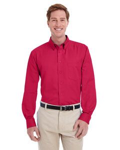 Harriton M581 - Men's Foundation 100% Cotton Long Red