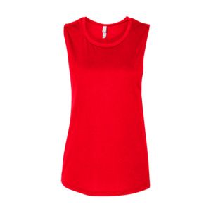 Bella+Canvas B8803 - Ladies Flowy Scoop Muscle T-Shirt  Red
