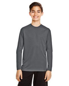 Team 365 TT11YL - Youth Zone Performance Long-Sleeve T-Shirt Sport Graphite