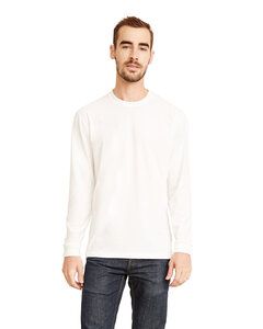 Next Level 6411 - Unisex Sueded Long-Sleeve Crew White