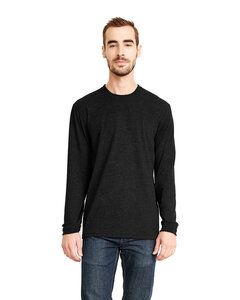 Next Level 6411 - Unisex Sueded Long-Sleeve Crew Black