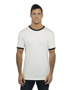 Next Level 3604 - Unisex Ringer T-Shirt White/Black