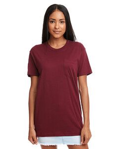 Next Level 3605 - Unisex Pocket Crew Maroon