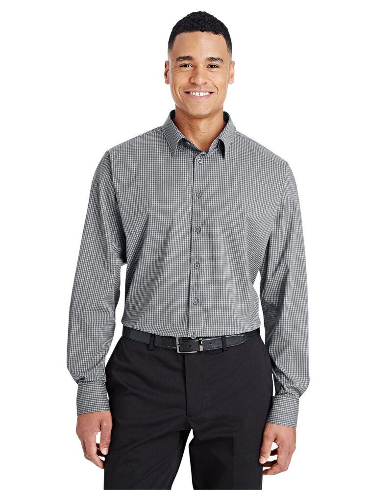 Devon & Jones DG535 - Men's CrownLux Performance Tonal Mini Check Shirt