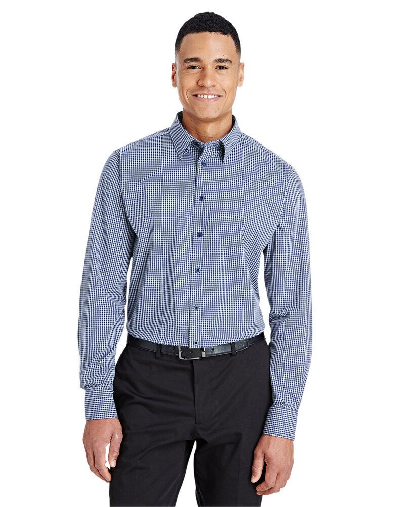 Devon & Jones DG535 - Men's CrownLux Performance Tonal Mini Check Shirt