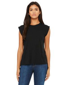 Bella+Canvas 8804 - Ladies Flowy Muscle T-Shirt with Rolled Cuff