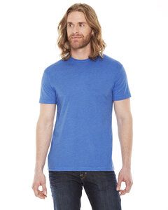 American Apparel BB401W - Unisex Poly-Cotton Short-Sleeve Crewneck Heather Lake Blue