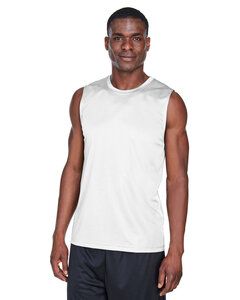 Team 365 TT11M - Men's Performance Muscle T-Shirt White