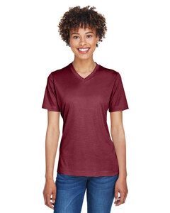 Team 365 TT11HW - Ladies Sonic Heather Performance T-Shirt Sport Maroon Heather