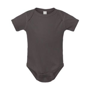 Rabbit Skins 4400 - Infant Baby Rib Bodysuit Charcoal