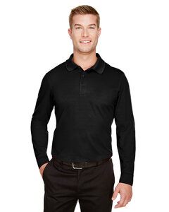 Devon & Jones DG20L - Mens CrownLux Performance Plaited Long-Sleeve Polo