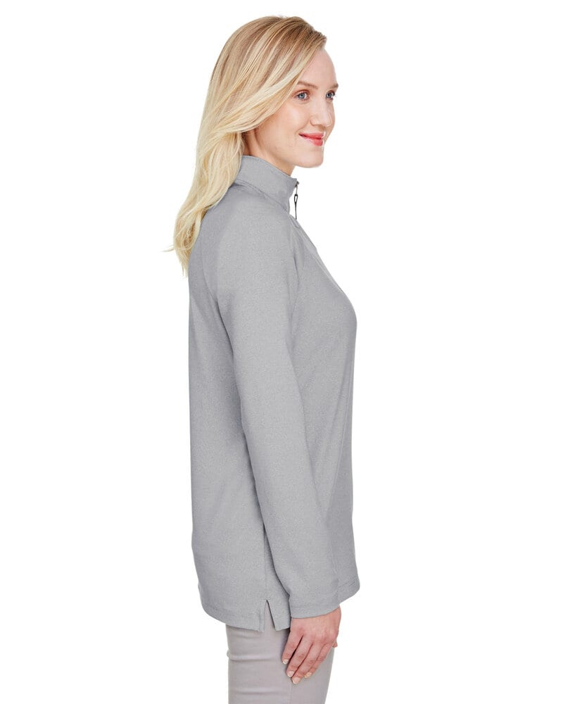 Devon & Jones DG480W - Ladies CrownLux Performance Clubhouse Micro-Stripe Quarter-Zip