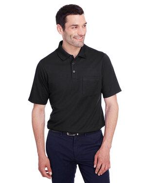 Devon & Jones DG20P - Mens CrownLux Performance Plaited Polo with Pocket