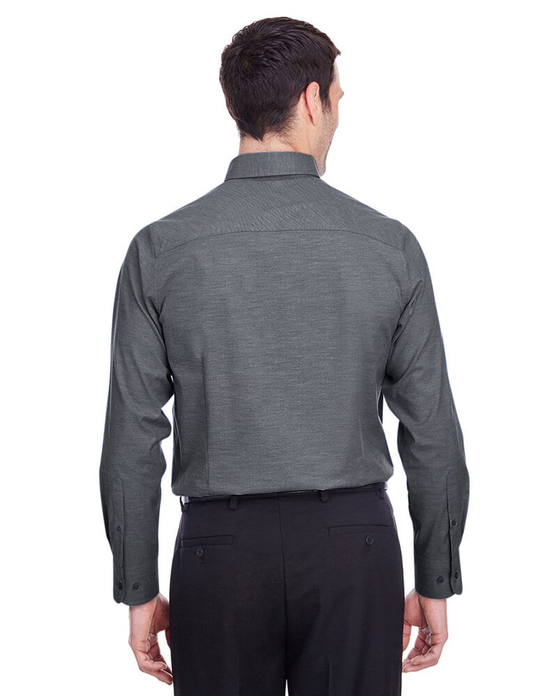 Devon & Jones DG562 - Men's Crown  Collection Stretch Pinpoint Chambray Shirt