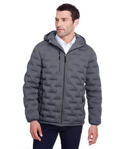 North End NE708 - Men's Loft Puffer Jacket Carbon/Black