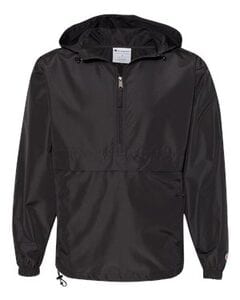 Champion CO200 - Adult Packable Anorak Jacket Black