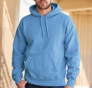 Champion CD450 - Adult Garment Dyed Fleece Hoodie Delicate Blue