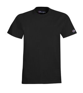 Champion T435 - Youth Short Sleeve Cotton T-shirt Black