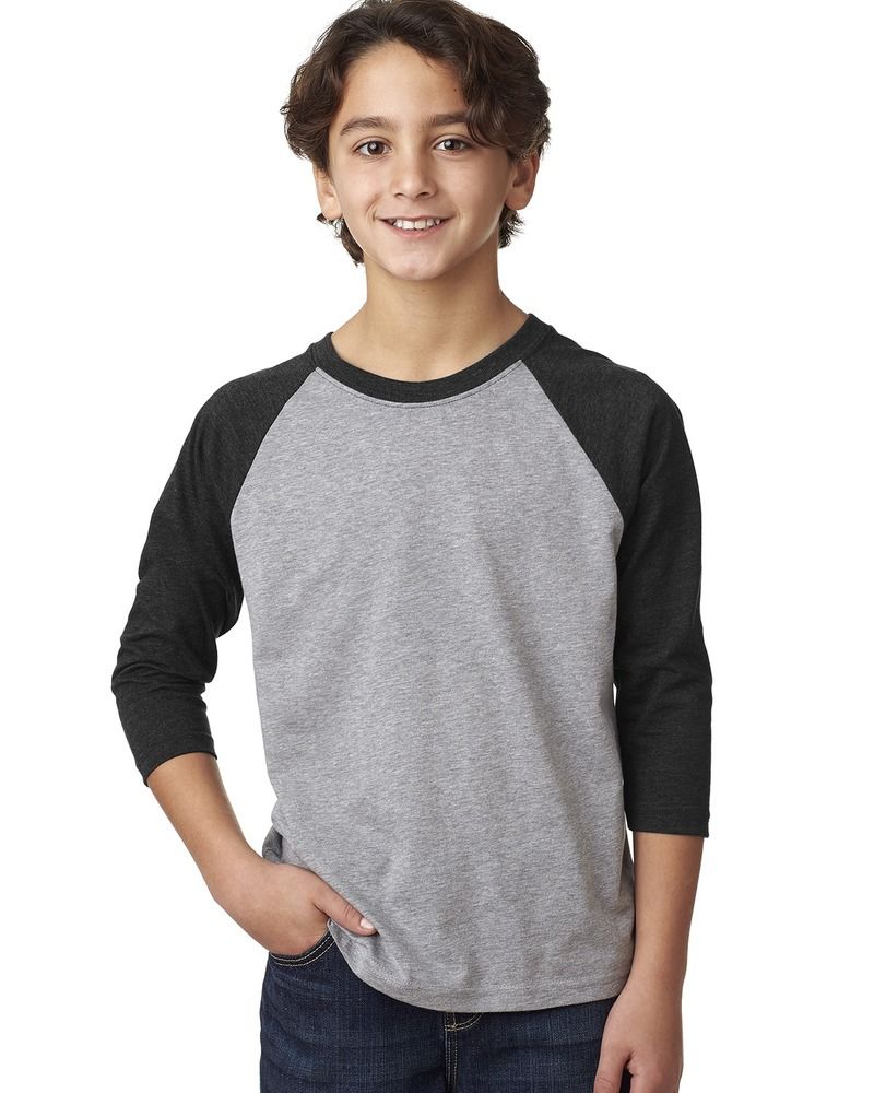 Next Level 3352 - Youth CVC 3/4 Raglan T-shirt