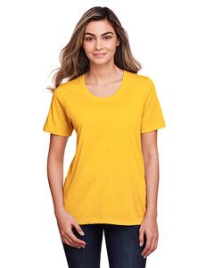 Core 365 CE111W - Ladies Fusion ChromaSoft Performance T-Shirt Campus Gold