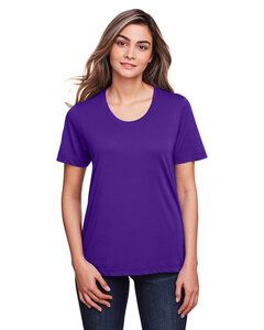 Core 365 CE111W - Ladies Fusion ChromaSoft Performance T-Shirt Campus Purple