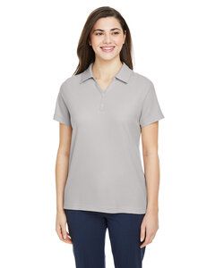 Core 365 CE112W - Ladies Fusion ChromaSoft Pique Polo Platinum